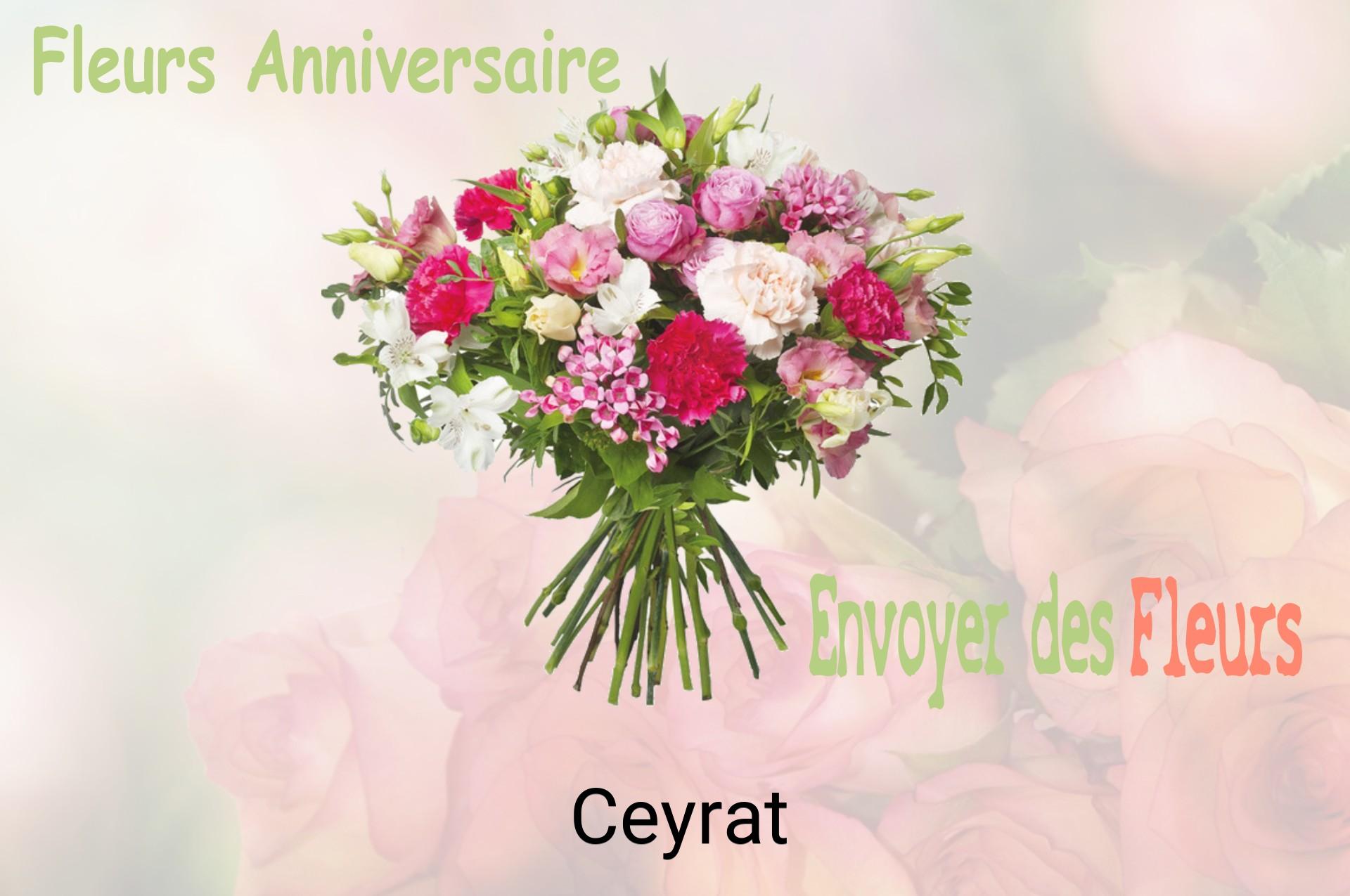 Bouquet de fleurs d’anniversaire livré à Ceyrat