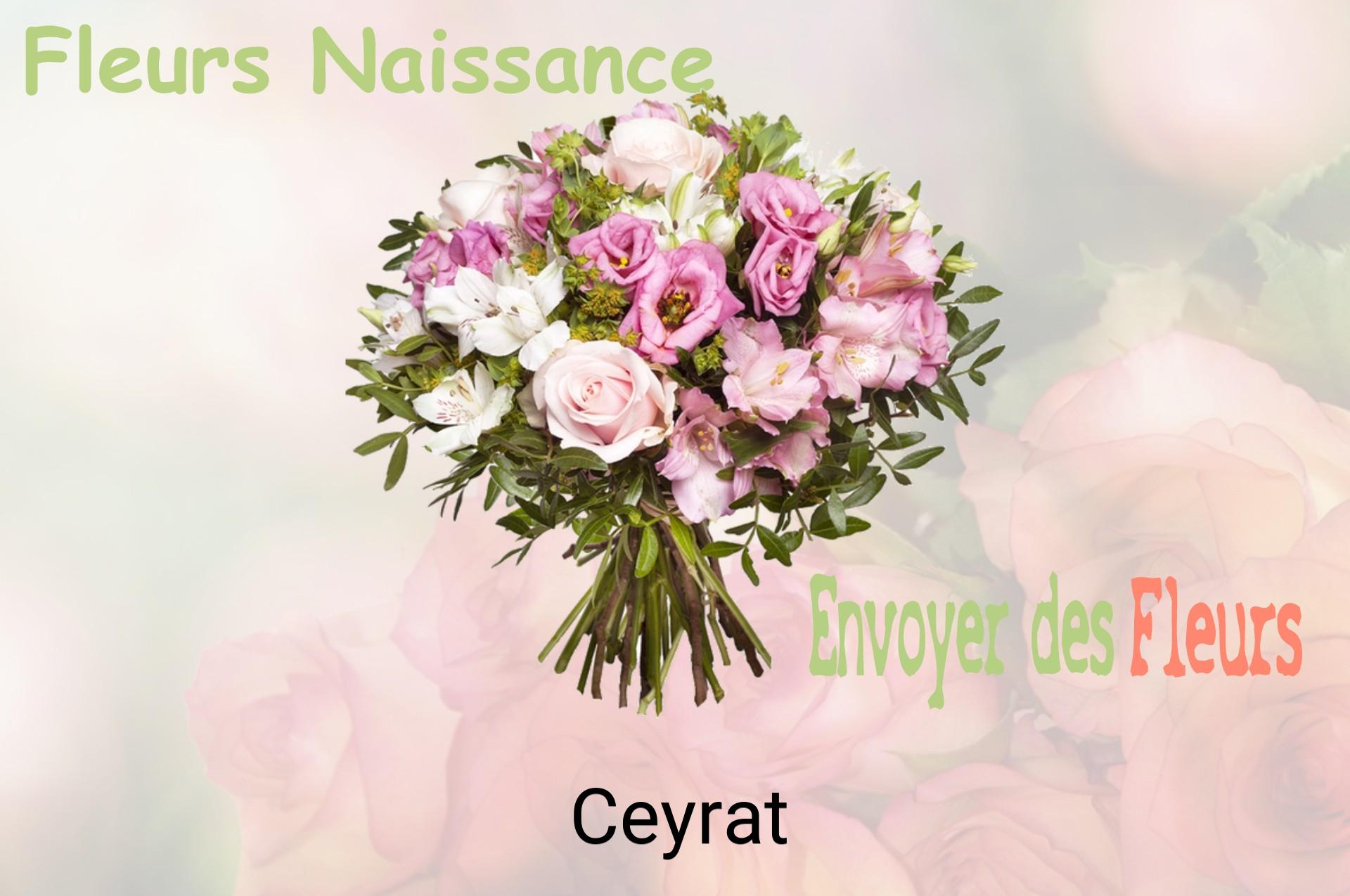 Bouquet de fleurs de naissance livré à Ceyrat